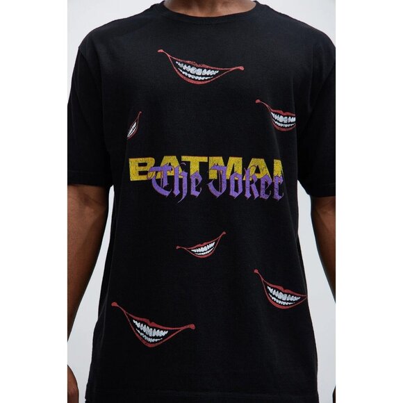 Batman The Joker Short Sleeve Tee T-Shirt Movie Black Men's - Picture 3 of 4